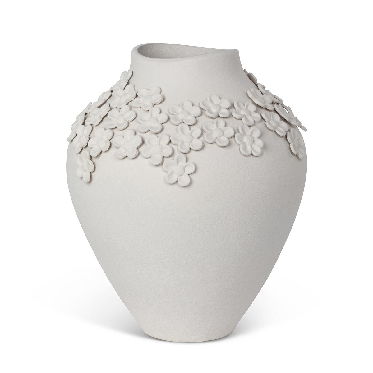 La Fleur Vase, Large, Matte White
