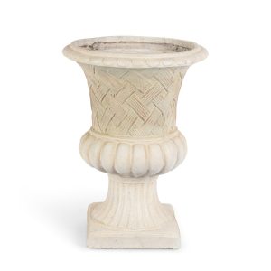 Lattice Weave Urn, Stone