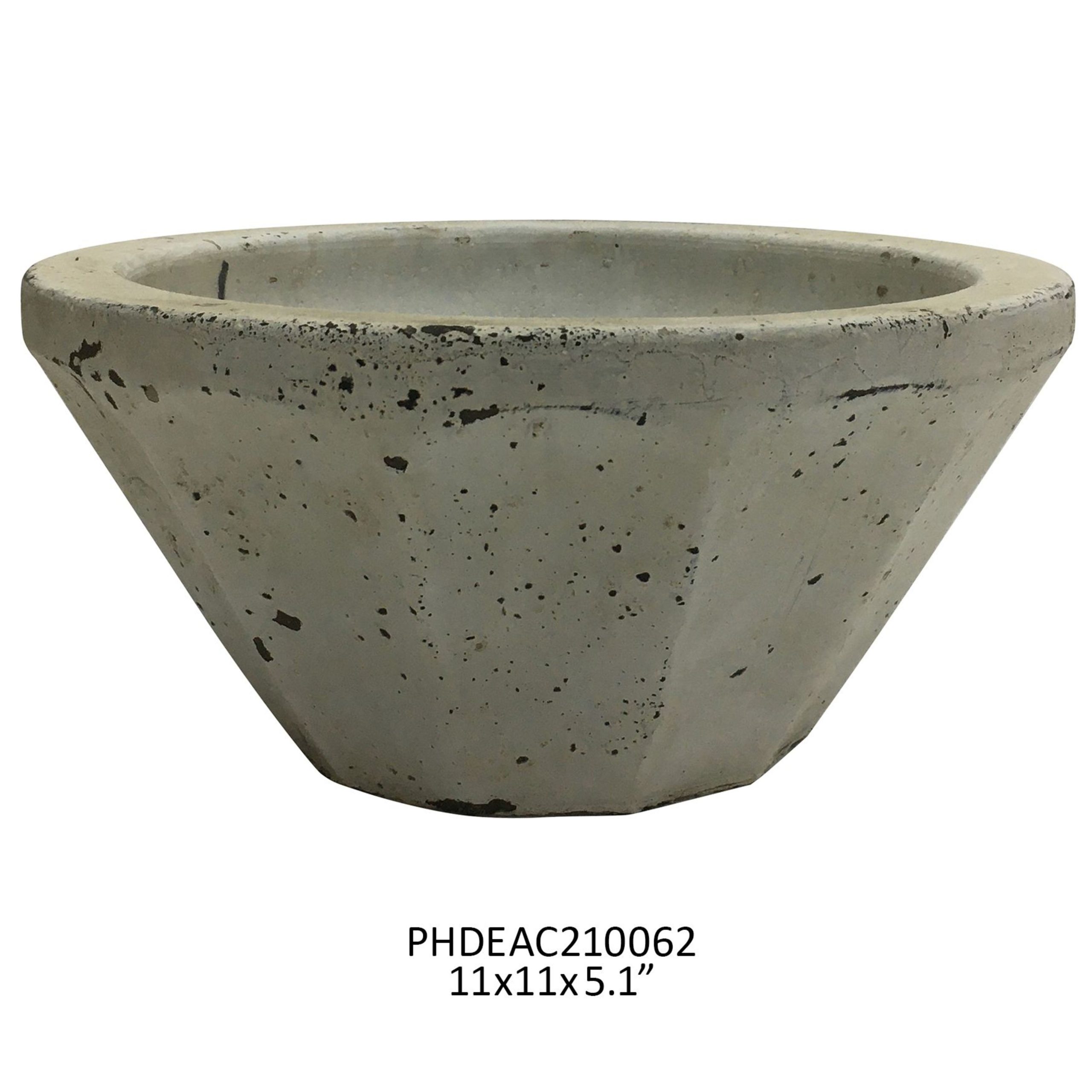 Maricarmen Concrete Bowl, 5.1"H
